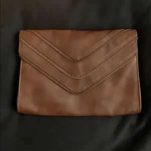 Brown Leather clutch